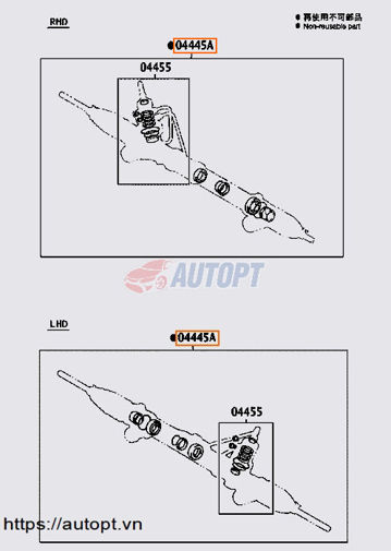 GIOĂNG PHỚT THƯỚC LÁI TOYOTA PRADO