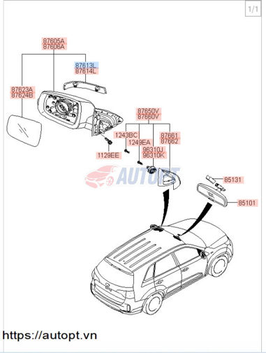 Hyundai kia 876132p000