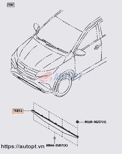 NẸP CAPO TOYOTA RUSH 2018-2021