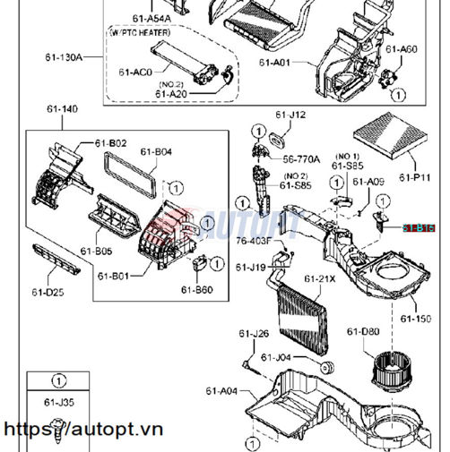 BIẾN TRỞ DÀN LẠNH MAZDA BT50