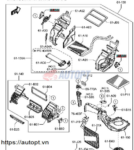 CẦN ĐÓNG MỞ HỘP QUẠT DÀN LẠNH MAZDA BT50