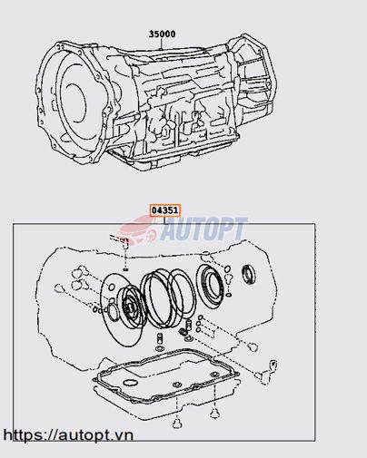 GIOĂNG PHỚT HỘP SỐ TỰ ĐỘNG FORTUNER HILUX 2016-2020