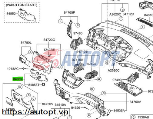 ỐP NHỰA TRỤ LÁI DƯỚI VÔ LĂNG HYUNDAI TUCSON