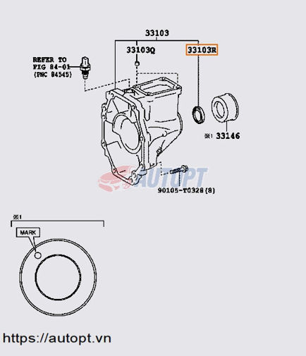 Ảnh của PHỚT ĐUÔI HỘP SỐ TOYOTA HILUX 2016-2020