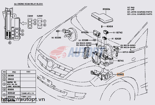 Ảnh của ĐẾ HỘP CẦU CHÌ KHOANG ĐỘNG CƠ TOYOTA INNOVA 2006-2016