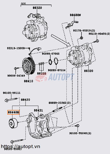 Ảnh của BI TĂNG CU ROA ĐIỀU HÒA TOYOTA INNOVA 2006-2020