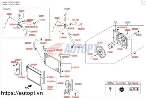 Ảnh của QUẠT LÀM MÁT KÉT NƯỚC KIA K3 2012-2016